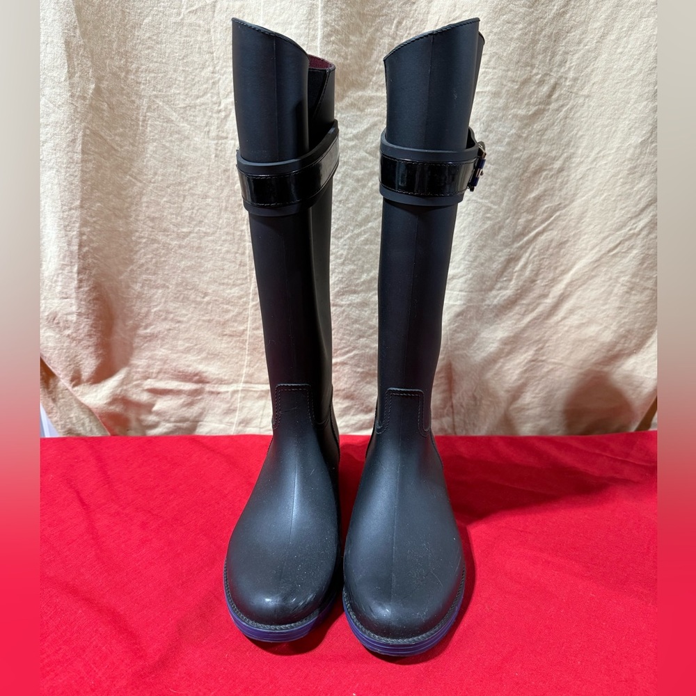 Tommy Hilfiger Black Rain Boots